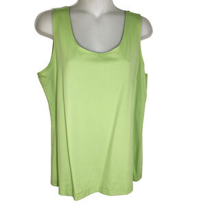 Chicos Women Tank Top Size 2 Large Sleeveless Stretch Lightweight Basic Layering